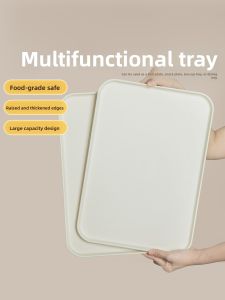 TEMEIJU | Rectangular Food & Snack Tray with Drainage PP Plastic