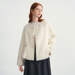 DUSHU | Gentle Eco-friendly Sheepskin-like Short Coat Winter