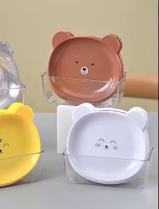 จานลายหมี 9in1 EI1 จานใส่ผลไม้ ขนมขบเคี้ยว จานหมีน่ารัก  มีให้เลือกหลากหลายลาย