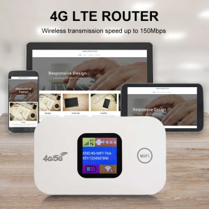 [Vktech] 4G LTE Mini Outdoor Hotspot Sim Card Slot Mini 4G 2100mAh Portable Network Hotspot Device Colorful LED Display