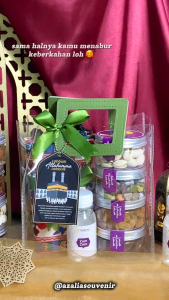 Hampers Al Khansa Paket Oleh Oleh Makanan Khas Arab Kacang Arab Kurma Souvenir Haji dan Umroh Premium