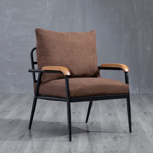 Modern Minimalist Japanese Style Fabric Couch Small Apartment Living Room Solid Wood Balcony Casual Iron Ins Furniture Combination