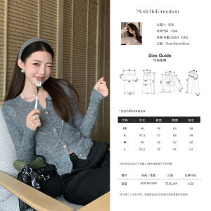 Retro Knit Sweater Round Neck