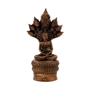 พระประจำวันเกิด พระพุทธรูปปางนาคปรก (วันเสาร์) เนื้อมวลสารแร่เหล็กน้ำพี้ จากบ่อเหล็กน้ำพี้ จ.อุตรดิตถ์