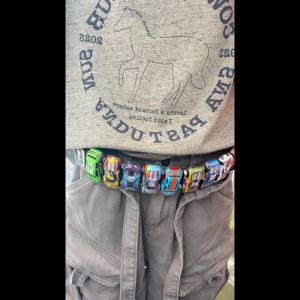 Y2K Personality Colorful Car Waist Belt Chain Punk Youth Style Belt with Multi-function and Fashion Sense Ins Versatile Jeans