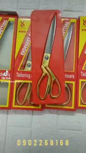 Kéo cắt vải k38 kéo thợ may cán vàng siêu sắc bén dài 263mm - Ademo