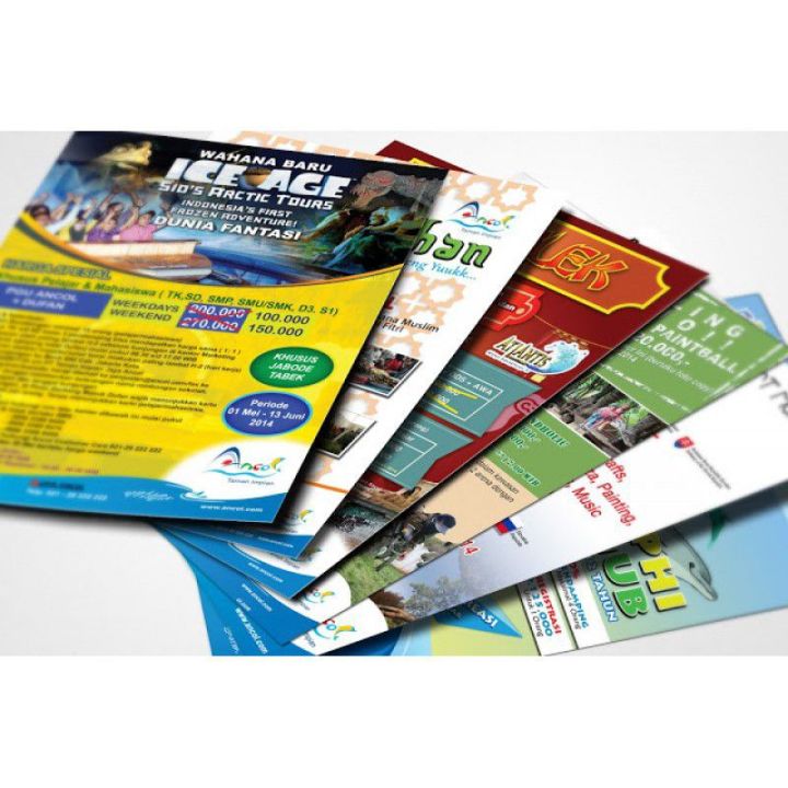 Cetak Brosur Free design Cetak Brosur Custom Made Brosur A4 1Sisi