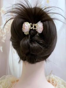 2025 Mẫu Tóc Nửa Đuôi Cá Hoa Hồng Ngọt Ngào Mới Siêu Tiên Phong Kẹp Tóc Nhỏ Kẹp Cá Mập Đa Năng Phụ Kiện Tóc Đẹp