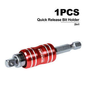 Geinxurn 2-IN-1 Screwdriver Bit&Socket Extension Holders and  S2 Screwdriver Bits Magnetic Quick Release Bit Holder Set