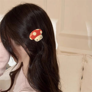 Cute Mushroom Hair Clip Duckbill Clip Cartoon Student Side Clip Hair Accessories Fresh out New Fashion Jewelry Hair Decorations