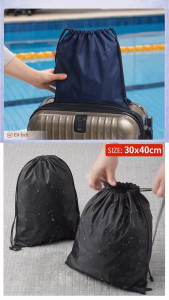 Combo túi dây rút 3II HOME 30x40cm đa năng chống thấm nhẹ bền Mix màu ngẫu nhiên đựng giày đồ bẩn đồ bơi Gym đi học