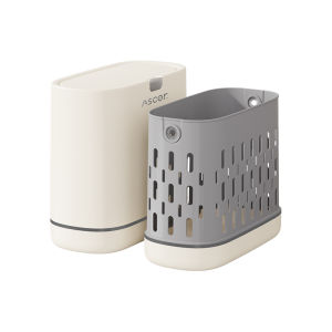 ASCOR | Large Capacity Lidded Home Thin Space Trash Can