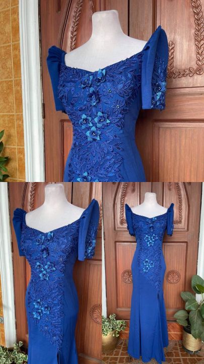 Navy blue outlet filipiniana