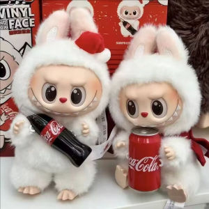 YESPERY NEW 2025 Labubu Blind Box THE MONSTERS Vinyl Face Pendant Coca Cola Labubu Keychain Mystery Box Surprise Pop Mart Gift Toy