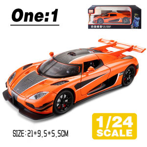LEO 1:24 Koenigsegg One:1 Metal Diecast Alloy Toy Car Model Trucks For Kids Toys Vehicles Hobbies Collectio