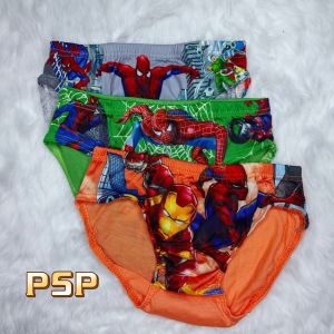 PSP 12pcs Cartoon Character Cotton SPM brief for Kids boy (4-6yrs old)