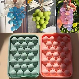 แม่พิมพ์สบู่ทำมือรูปองุ่น แม่พิมพ์เทียน ชุดแม่พิมพ์สบู่เทียนทำมือรูปองุ่นแบบเส้นเดียว วัสดุซิลิโคน รูปทรงกลม