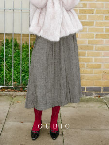 Classic Irregular Pleat Design Skirt