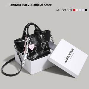 URCDN RDALVO | Stylish Large Capacity Bucket Bag with Flower Embroidery
