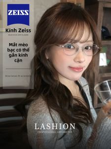 lashion | Womens Custom Myopia Eyeglasses Ultra-light Titanium Frame Small Oval Shape