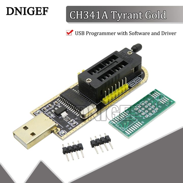 DNIGEF CH341A 24 25 Series EEPROM Flash BIOS USB Programmer with ...