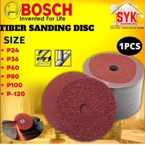 SYK Bosch 4 Inch Fiber Sanding Disc Grinding Disc Mata Grinder Kertas Pasir Polish Disc Polishing Wood