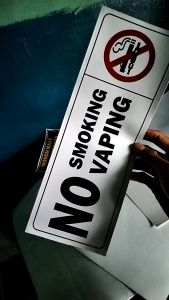 STICKER DILARANG MEROKOK DI KAWASAN AREA INI