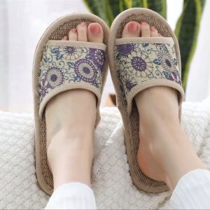 รองเท้าผ้าลินิน สไตล์ยี่ปูน พร้อมส่ง พื้นกันลื่น สบาย สำหรับบ้าน ออฟฟิศ