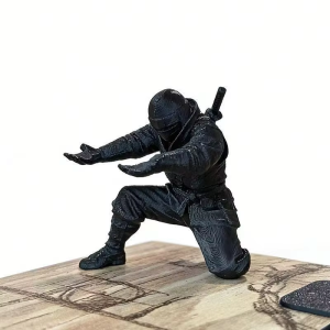 Funny 3D Printed Ninja Pen Holder Personalized Desktop Decor Stationery Storage Ornament Model for Home Office Desk Gift