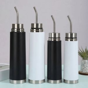 XMSJ | Yerba Mate Thermos Bottle Stainless Steel Vacuum Insulated Coffee Travel Mug Built in Straw Bombilla Cup Water Flask Portable