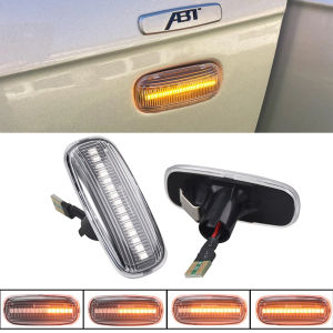 Dynamic Turn Signal Light For Audi A2 A3 8L A4 B5 A6 4B C5 A8 4D TT 8N Flashing LED Side Marker Fender Indicator Lights