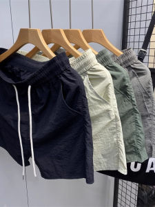 Quần Short Nam Mùa Hè Thường Ngày Mỏng Nhanh Khô Rộng Rãi Đơn Giản Đa Năng Ba Bốn Mảnh Quần Đi Biển Quần Ống Đứng Thoáng Khí