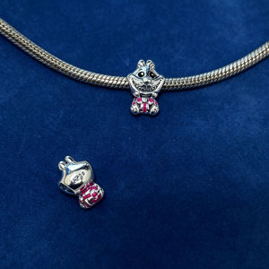 Potdemiel | New Bestseller Original Charm BeadsMouse Charm Tiger Charm fox Charm Rabbit Charm BeadFit Pendant Bracelet Women Jewelry Gift