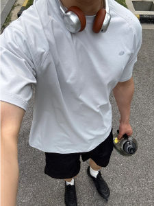 American Style Quick Dry Short Sleeve T-Shirt Mens Summer Popular Ice Silk Half Sleeve Sports Casual Cycling Wear