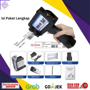 Handheld Inkjet printer Mesin Barcode Expiry date Logo dll