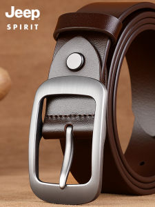 Jeep | Genuine Leather Casual Belt Handmade Pin Buckle