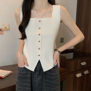 🦋 VEVE Summer Sleeveless Tank Tops for Women white blouse new 2024