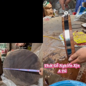 Thớt gỗ nghiến đá Tây Bắc Hình Tròn Size gia đình và Nhà Hàng đường kính 37cm đến 49cm dày đa dạng nguyên mộc an toàn cho sức khỏe dùng chuyên băm chặt.