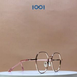 IOOI Eyewear - Kacamata Oval Metal PC Lensa Anti Radiasi Photocromic Blueray Pria Wanita 72672