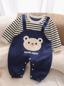 Cute Long Sleeve Cotton Baby Jumpsuit