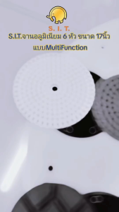 S.I.T.จานอลูมิเนียม 6 หัว ขนาด 17นิ้ว แบบMultiFunction (สำหรับเครื่องขัด) รุ่นล็อค 175มม.