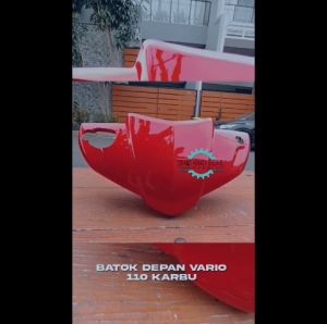 Batok Kepala Depan Vario Lama 110 Karbu Merah / Cover Batok Bagian Depan