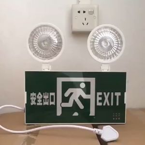 LED Fire Emergency Lighting 2-in-1 Safety Exit Evacuation Indicator Lamp Emergency Passage Light