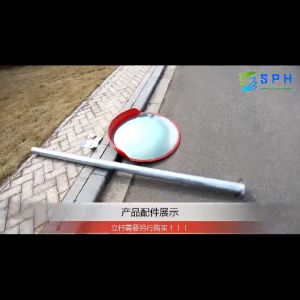 【Local Delivery】Indoor Convex Mirror with Polycarbonate Lens (18") Outdoor Indoor Traffic Wide-Angle Mirror Road Wide-Angle Mirror Convex Spherical Mirror Corner Curved Mirror Concave-Convex High-Speed Wide-Angle Mirror Blind Spot Mirrors