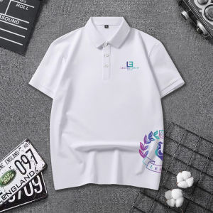Trendy Rooster Mens Short Sleeve Polo Shirt Pure Cotton Summer Stylish Loose Collar Paul Large Size Top Fashionable Urban American Style