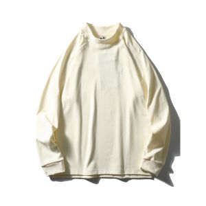 Áo Thun Nam Tay Dài Dày Dặn Cổ Cao Hai Mặt Chất Lượng Cao Thời Trang Mùa Đông Thường Ngày Phong Cách Đường Phố