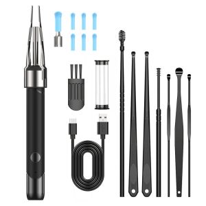 Dodosee 2300P HD Visual Ear Cleaner with Camera Earwax Removal Tool with Tweezers Otoscope Ear Pick Remove Ear Dirt Health Care