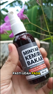 Minyak Kemiri Bakar Original 100% - Penumbuh Rambut Penghitam Penebal Rambut Alis Bulu Mata paling Ampuh