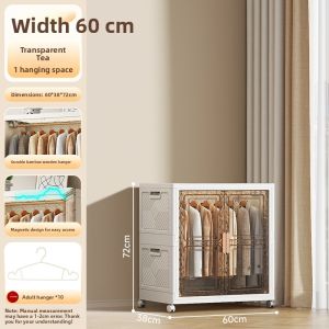 Simple Foldable Adult Wardrobe Storage Cabinet No Installation Required Government Subsidy Home Use Organizer Cabinet