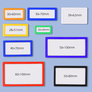 Magnetic Shelf Label Material Card Whiteboard Identification Card Partition Name Tag File Cabinet Iron Absorption Plate